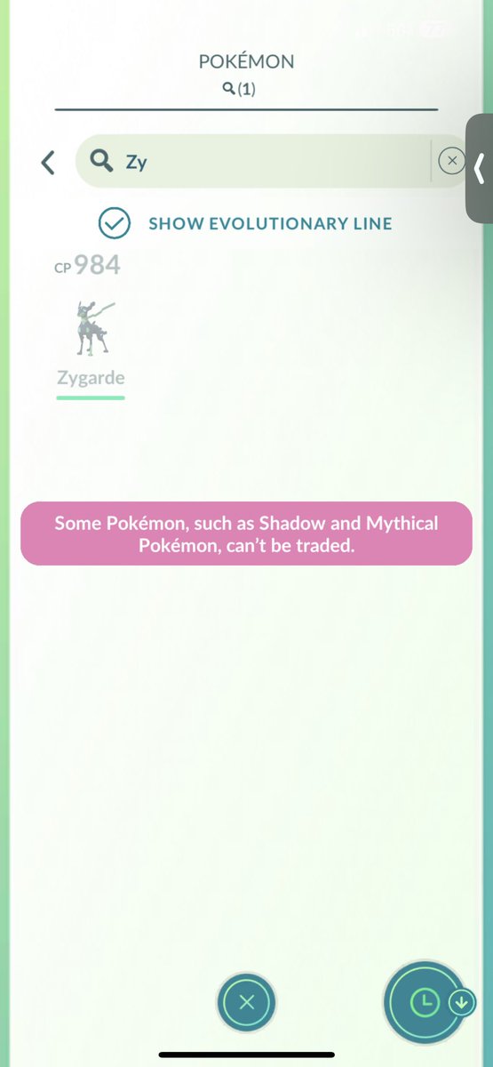 Jerker101e1's tweet photo. @PokemonGoApp Why Can’t we trade Zygarde? It’s not a mythical or shadow. Am I stuck with my 2 star ⭐️ ⭐️ doggo https://t.co/ZNfHbQX2Ni