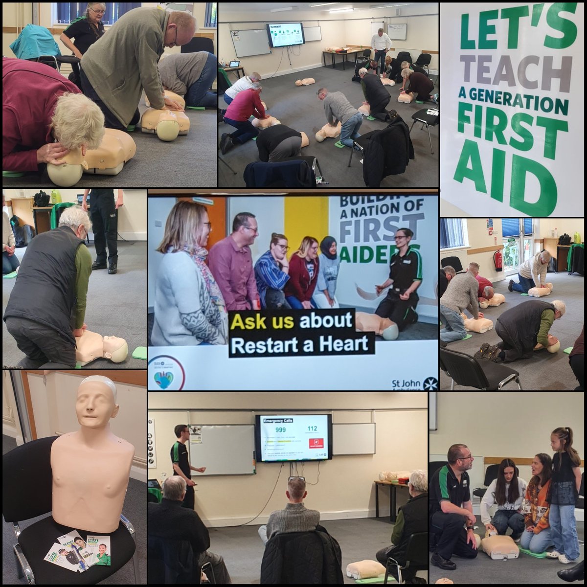 KidlingtonSJA's tweet image. A big Thank You to everyone who joined us in our #Kidlington #RestartAHeart sessions today, and to the training team and helpers who did a suberb job!

It's great to have more people out there who know how to do CPR and use a defibrillator
#LearnFirstAid #TeamSJA