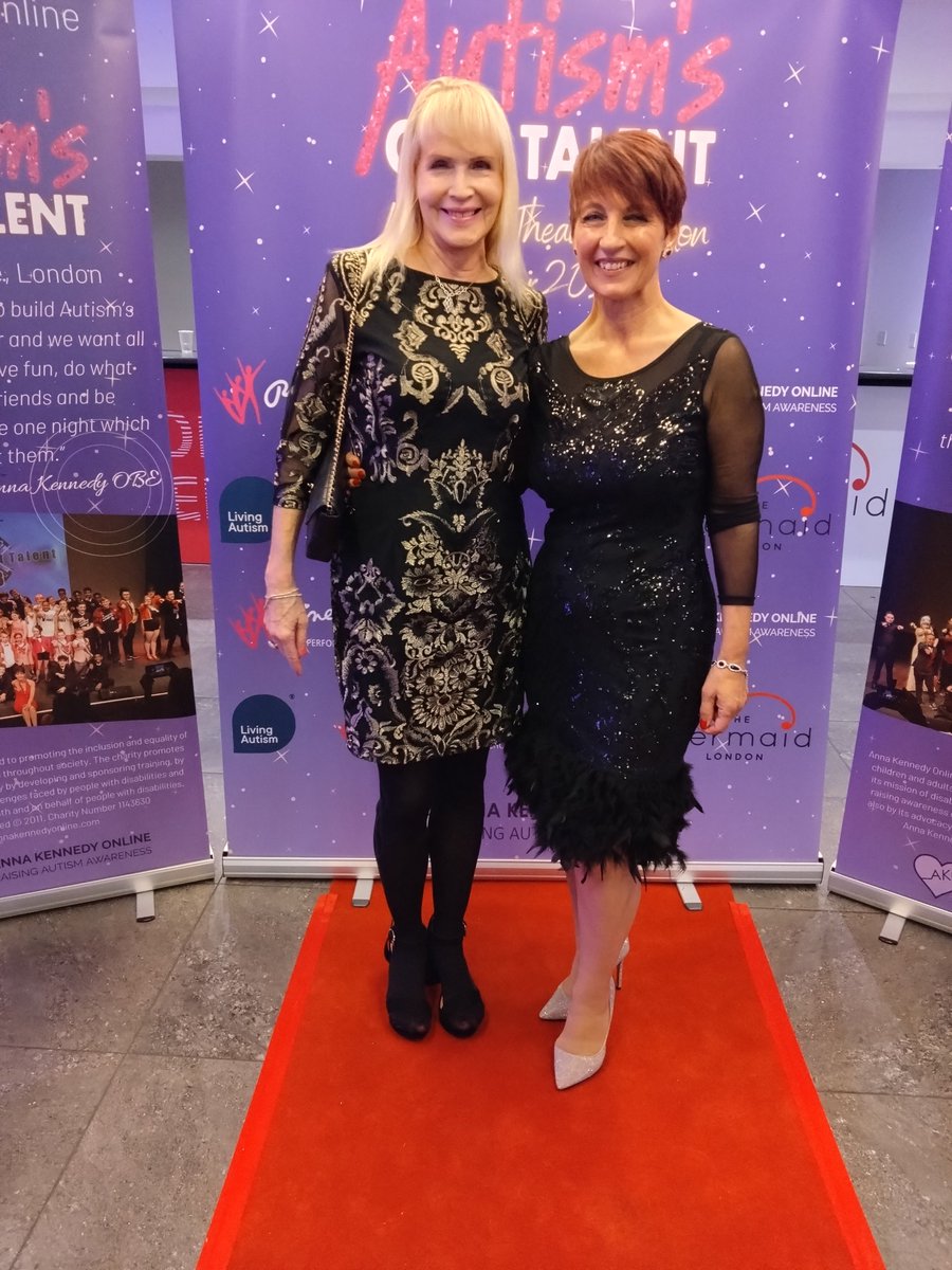 DrPamSpurr's tweet photo. Having a blast at @AnnaKennedy1's Autism's Got Talent tonight! 
With the lovely @vickimichelle (she's like a petite princess next to me!) And the fab @AnnaKennedy1!
 
Intermission now but more fantastic talent coming up 🎉🎉 #autism #ASD #TalentShow #SupportCharity #WeekendVibes https://t.co/HhyspnMxLJ