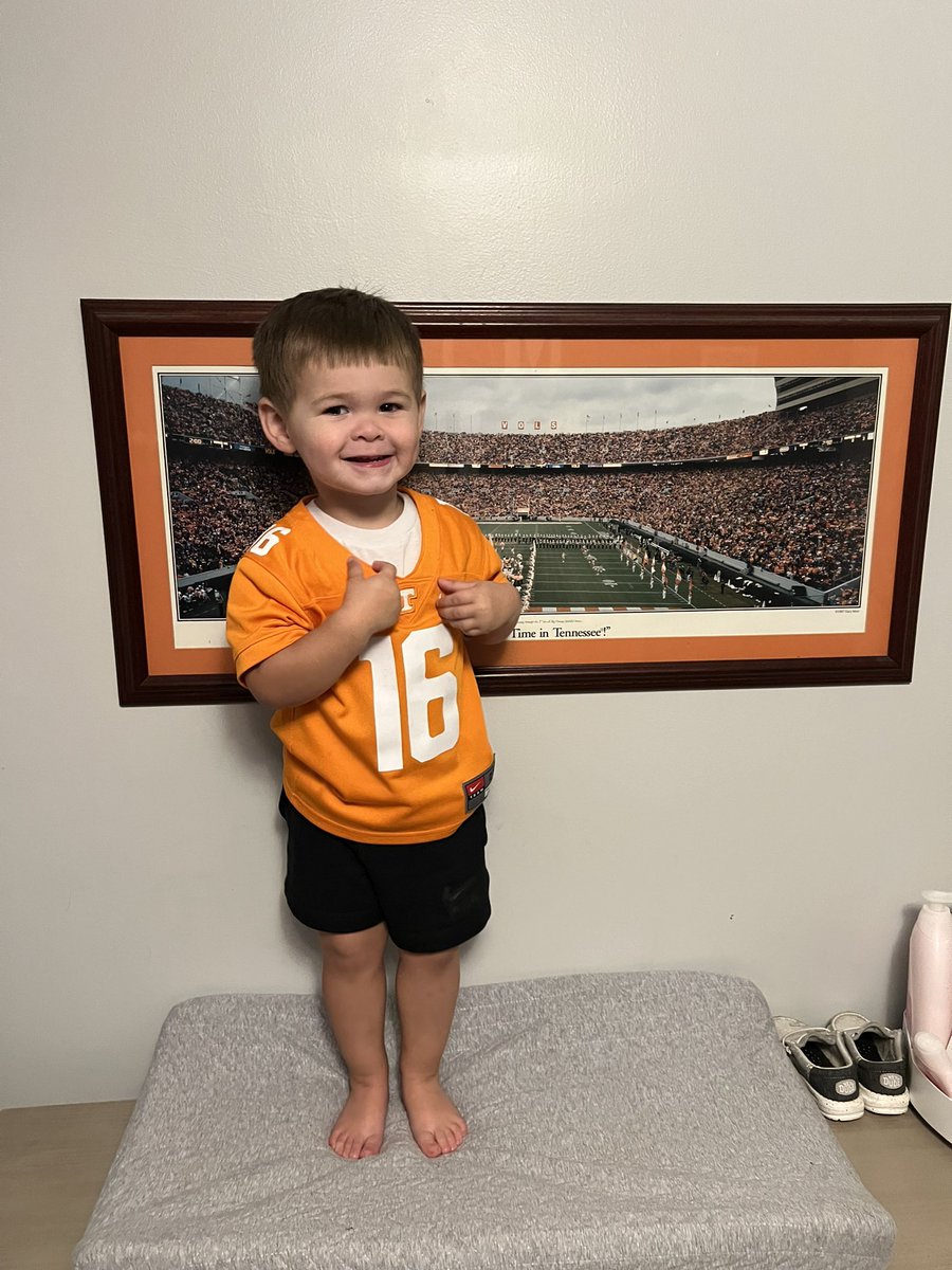 Tennessee looks rough early but this boy sure is cute!