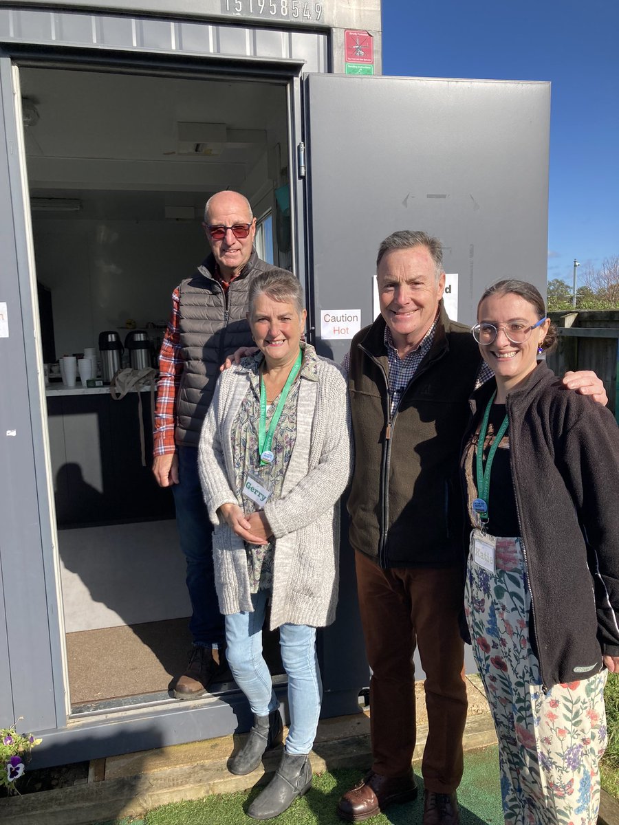 MartinFishHort's tweet photo. Thank you Willoughby Road Allotments for inviting me to open your fantastic new Cafe today. Jill and I had a brilliant time &amp; look forward to visiting you again for more of the delicious courgette cake. A great team effort. #allotmentlife #gardening
@wraaboston https://t.co/PFdWdjYGzd