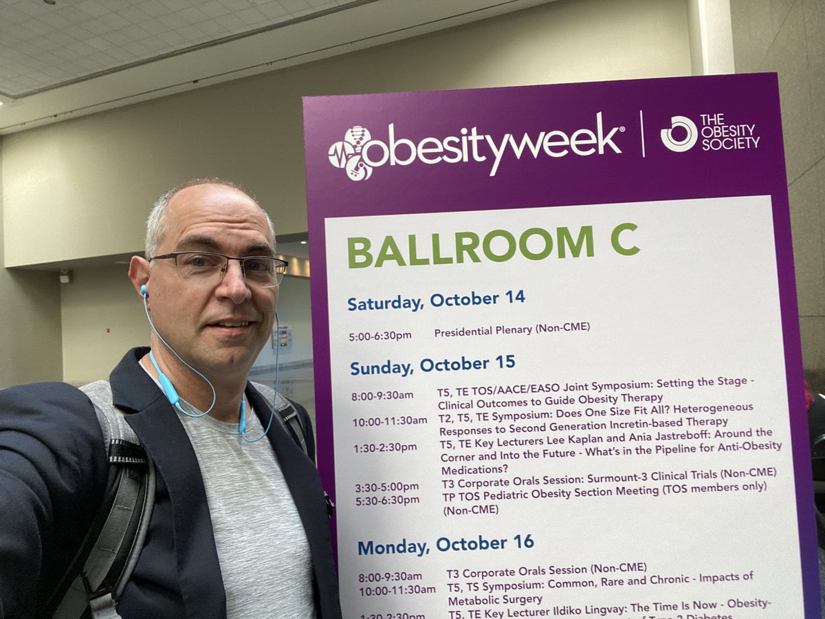 DrSteveCook's tweet photo. @ObesityWeek it’s great to be back at the biggest Obesity research meeting. #OW2023 precision medicine for obesity talk about to kick off! Best science &amp; evidence is here! @UR_Med @URMed_GCH presenting our research in a few days #obesity @NIDDKgov @nih_nhlbi @NICHD_NIH https://t.co/xxyAlqcmob