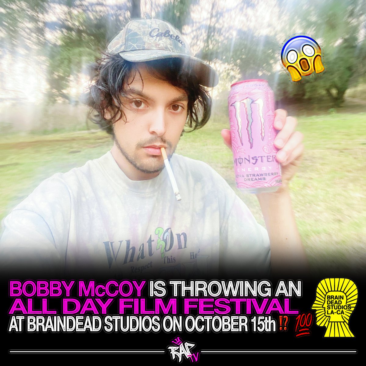 b0bby200k's tweet photo. hi i never post here anymore but tomorrow (sunday) in LA i'm throwing an all day fim festival @BRAINDEADLA w features by Roger Hayn, @sloppyjanemusic , @eugeugeug , @briankinnes , + the feature i made w/ @emberpills , KING OF LA. + music by the great @__crunge !!!, tix 👇 https://t.co/9EJ5jGt7Y3