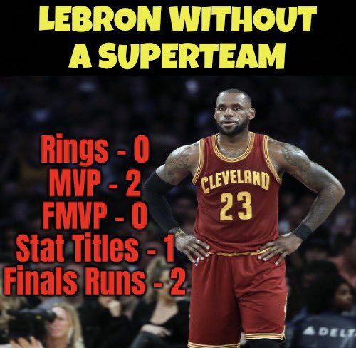 Johnny_Kilroy1's tweet photo. If not for all the colluding to form superteams, LeBron would be Karl Malone. https://t.co/CzrSIqTfyy