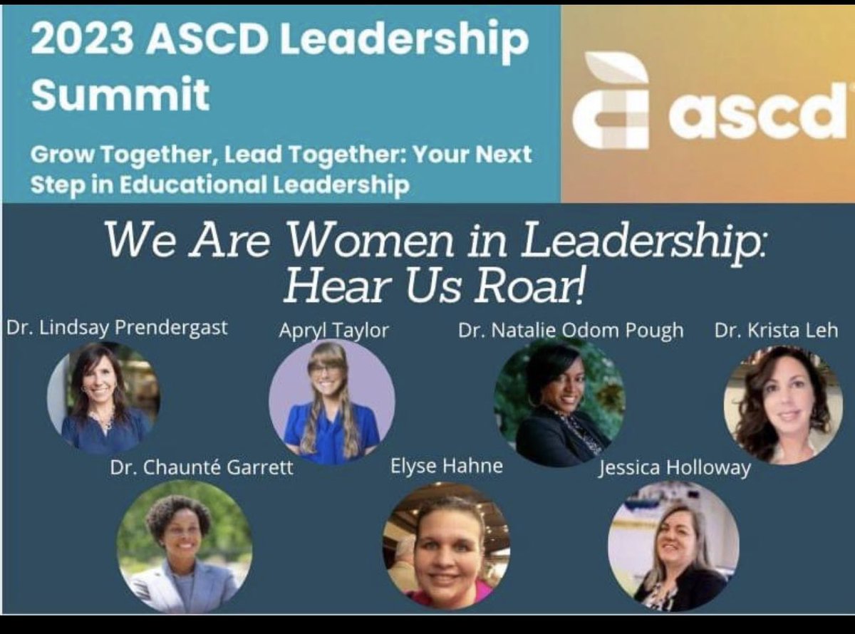 MarlaBroy's tweet photo. @ASCD Leadership Summit Empowering Women Leaders to be bold and lead @drncgarrett @Dr_Pough keep roaring! https://t.co/z8rmYJGORq