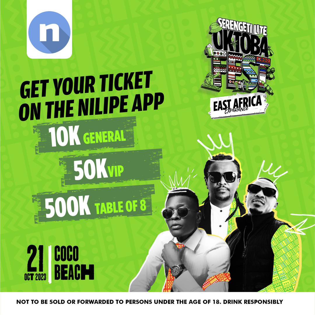 MyUglyMustache's tweet photo. Chukua simu yako, ingia @Nilipetz nunua ticket ili ujumuike na King Kiba, Jose na Nyashinski pamoja na wasanii wengine wengi tarehe 21 Coco Beach! Wajasiriamali watapata jukwaa kuuza bidhaa zao pia!! 

#SerengetiOktobafest #ThisIsHowWeDo #OktobafestEastAfrica https://t.co/wUbaPhFHMY