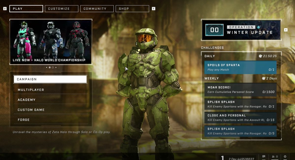 Delta_ae's tweet photo. New Season 5 Main Menu
#HaloInfinite https://t.co/49EdsRtlpY
