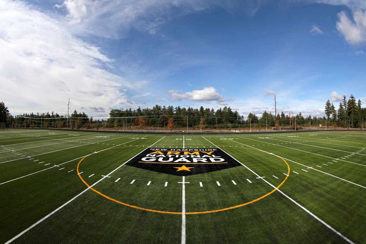 Field Of Dreams The athletic field at the Edward Cross Training Complex in Pembroke was recently resurfaced with artificial turf and branded with the logo of the New Hampshire Army National Guard. Soon, it will be available for military and community sporting events.