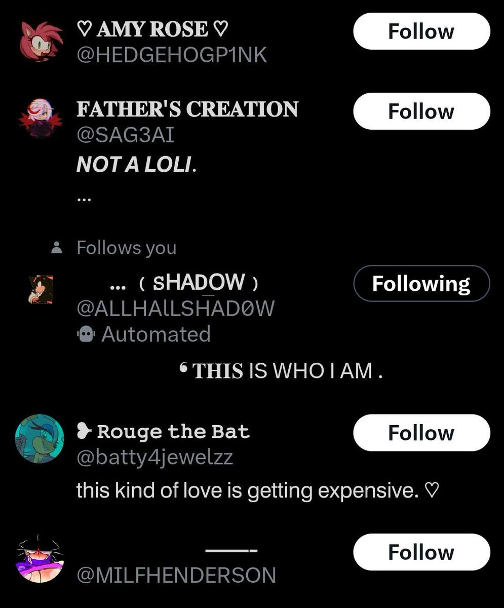 STARFALLSCORN's tweet photo. / dude reposts peoples edits n follows lewd accs of minor chars btw. watch your follows. https://t.co/NuHpFoEG7X