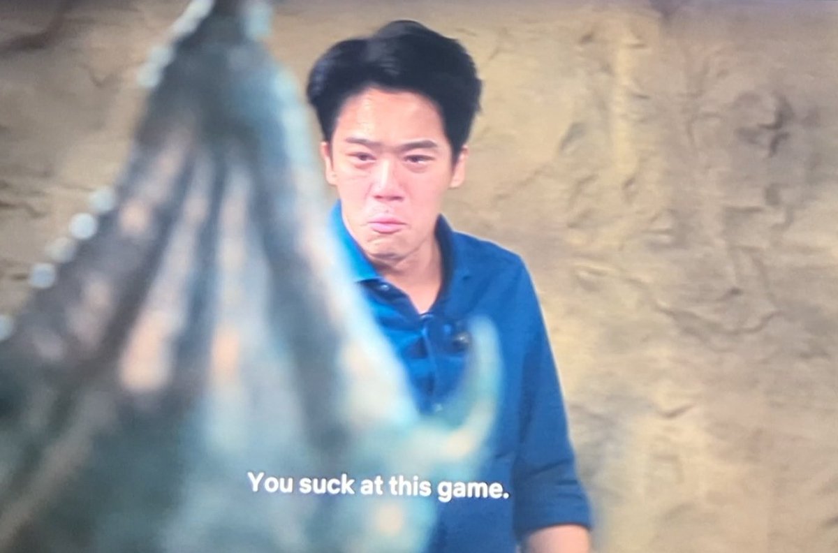 HalfAWreck's tweet photo. Seokjin finally losing his shit and yelling at the poor AI directed NPC was so incredibly worth waiting for lmaooooo #TheDevilsPlan https://t.co/MOGqAnKWkm