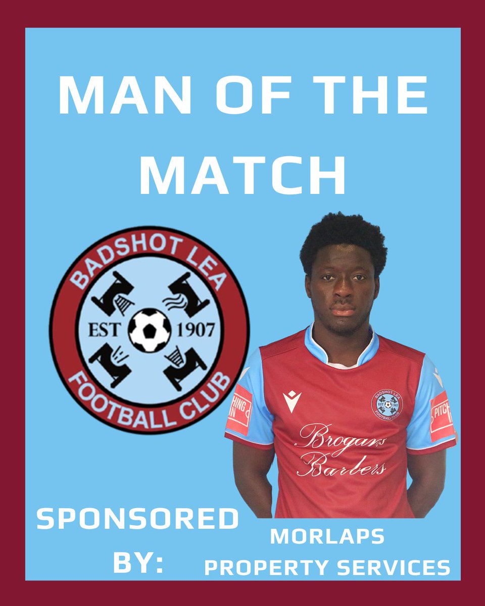 BLFC1907's tweet photo. ⭐️MOTM⭐️

Todays man of the match award has been awarded to @laminselfmade7
Sponsored by Morlaps Property Services

Back into top form, adding another goal to his tally, an impressive batch of performances this week that wins him the award..

Well played Lamin 🔥🔥🔥 https://t.co/nE1VO2j1rN