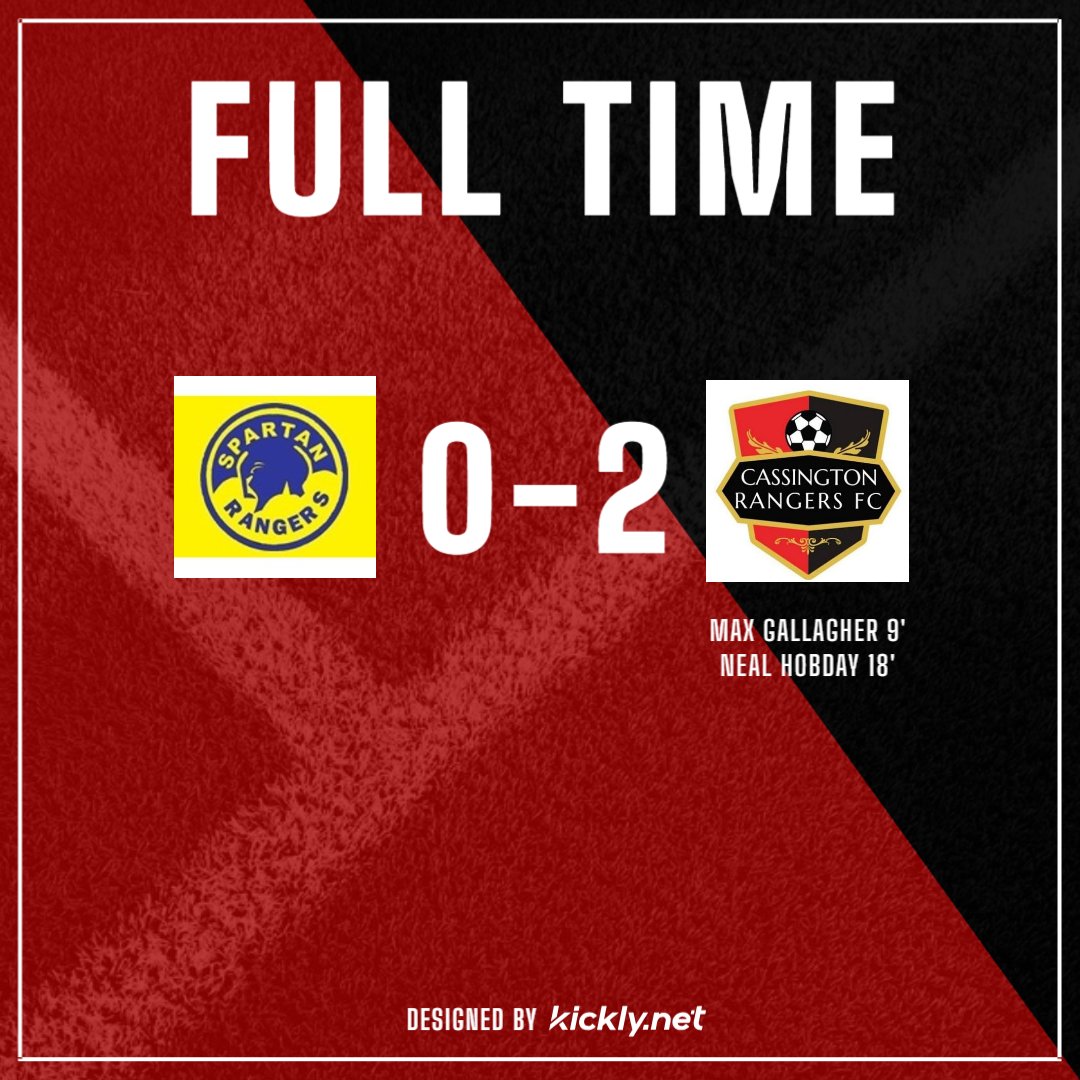 CassingtonRFC's tweet photo. Another three points, away to Spartan Rangers. Two first goals from @MaxieGallagher and Neal Hobday secured the win to send us up into 3rd. #CRFC https://t.co/ngdlgB7bk9
