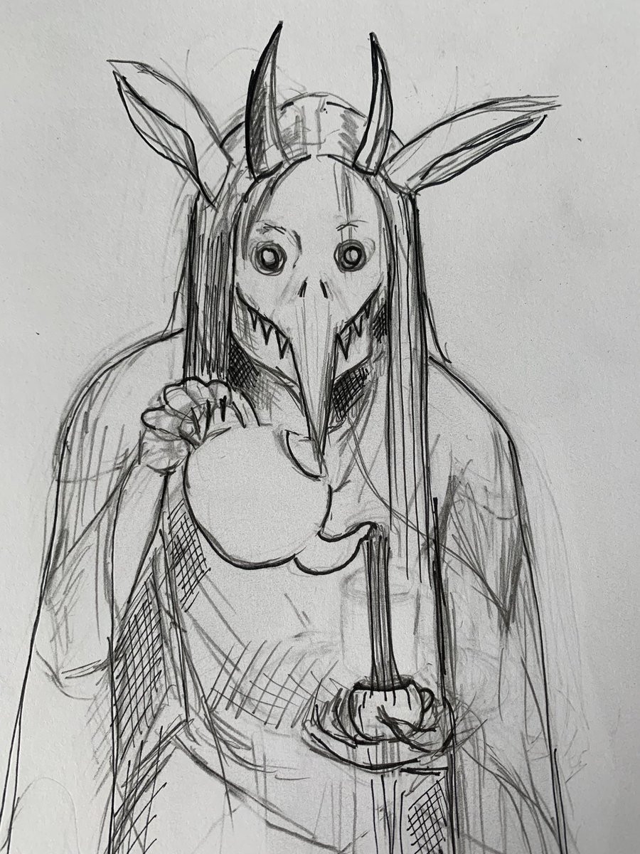 Kikimora #slavicmythology house spirit, quick #sketch