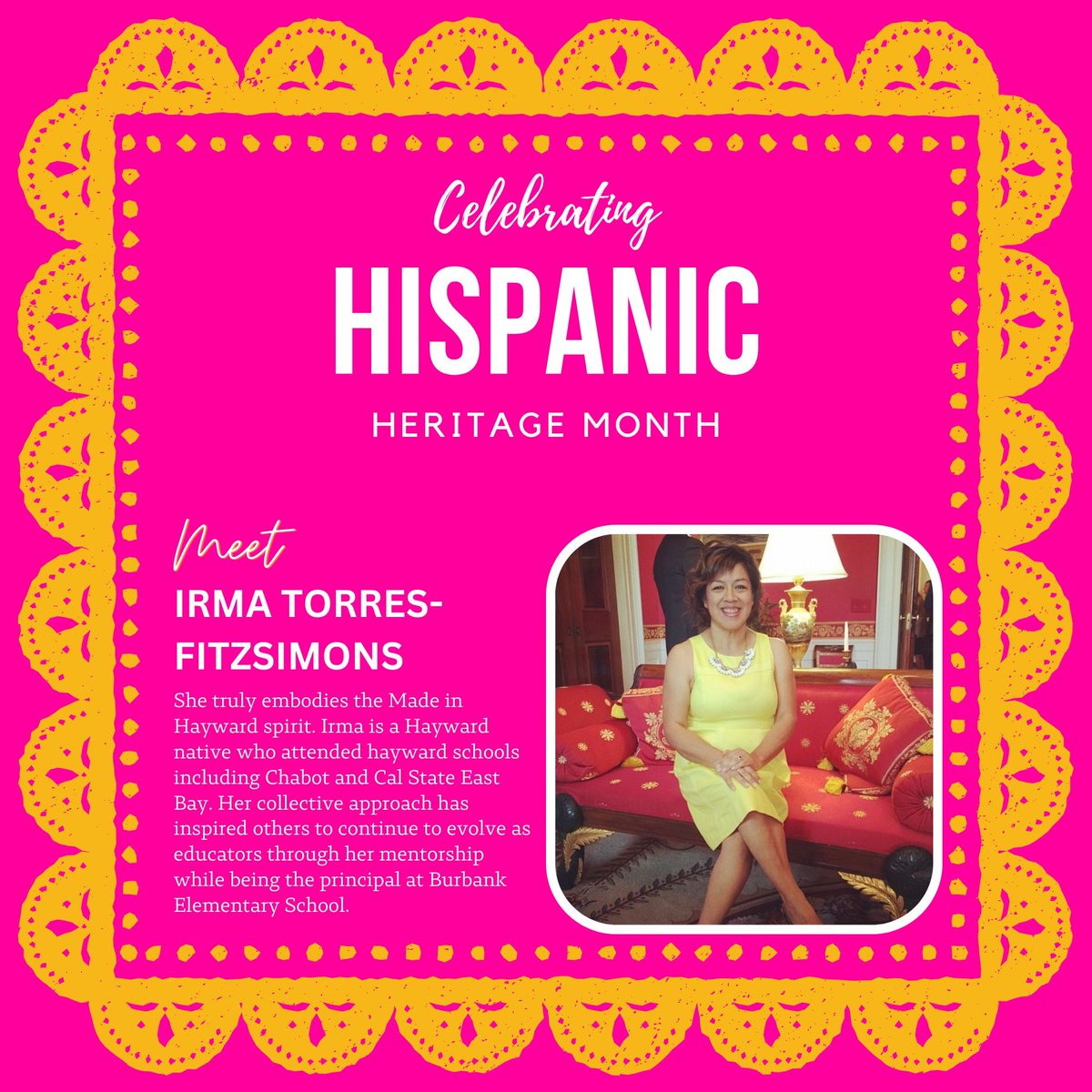 Meet Irma Torres-Fitzsimons. Her collective approach has inspired others to continue to evolve as educators through her mentorship while being the principal at Burbank Elementary School.