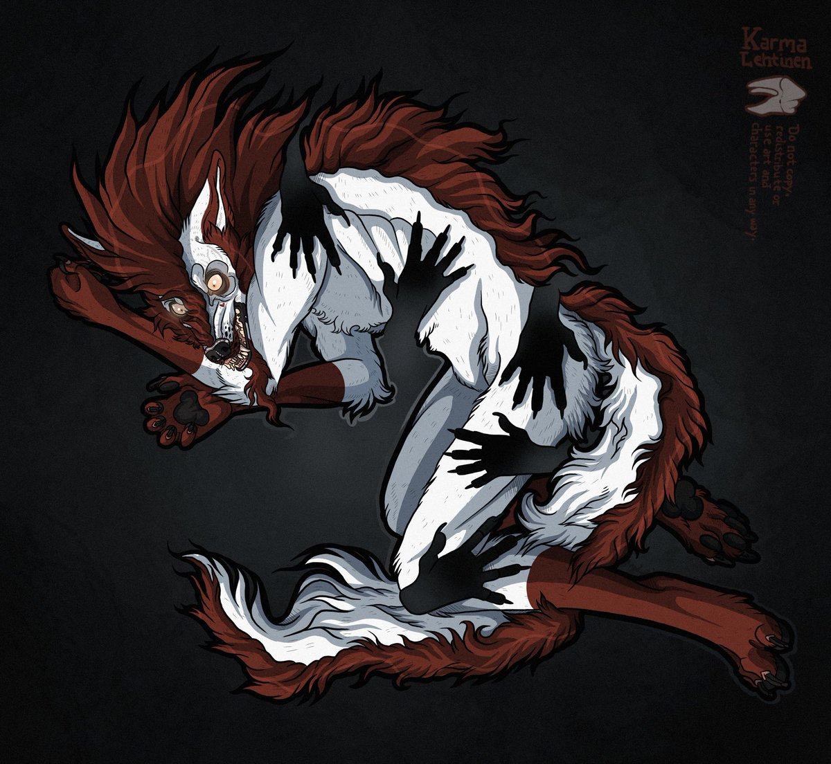 KarmaLehtinen's tweet photo. ✖ GORETOBER DAY 14: NIGHTMARE ✖

Sometimes nightmares haunt you night and day. Damiel belongs to my dear spouse @susitseart ❤︎

#karmagoretober2023 #goretober2023 #goretober #art #artist #horror #macabre https://t.co/UwoxX8oS6Y