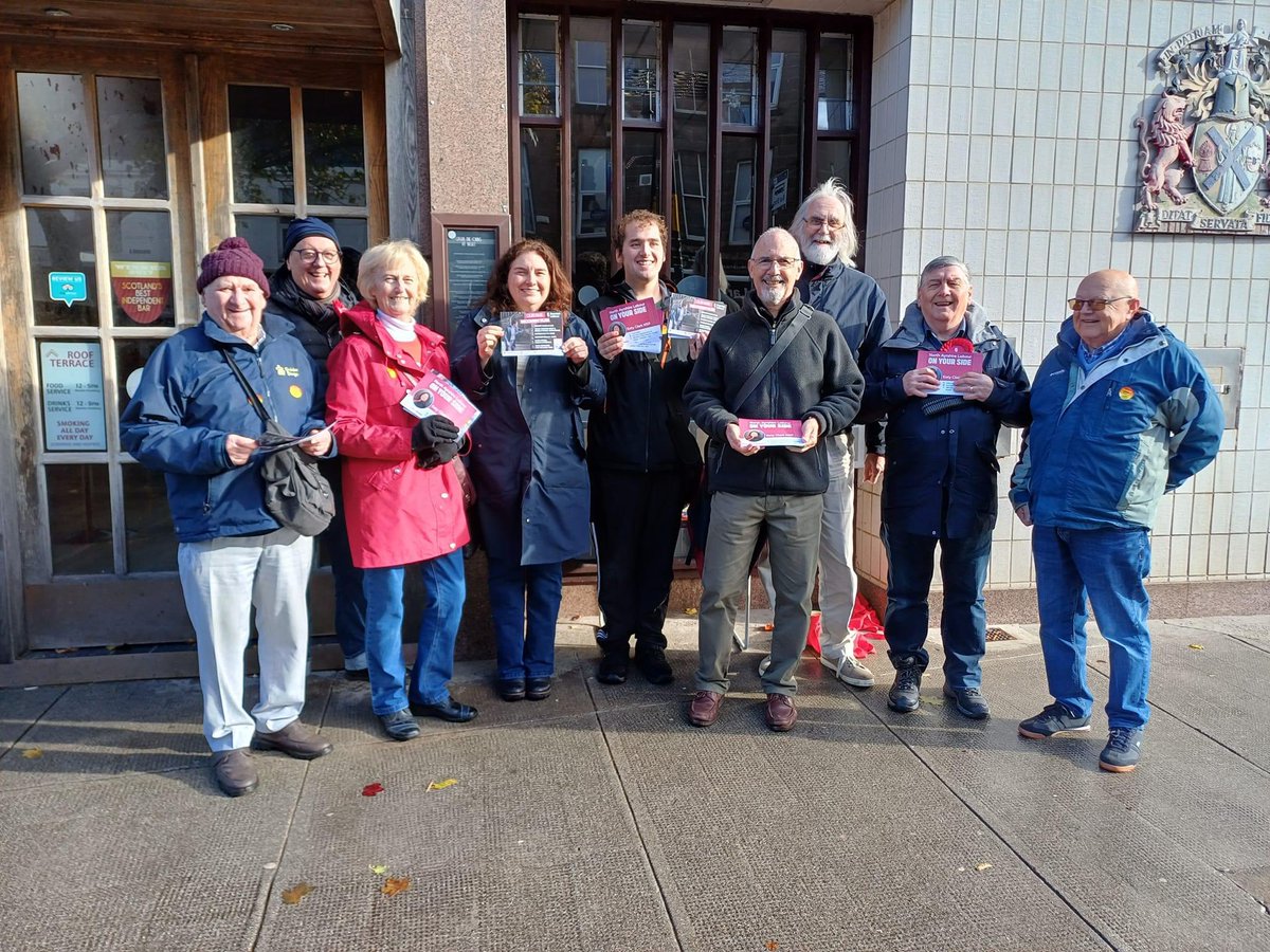 Excellent morning canvassing in Largs.