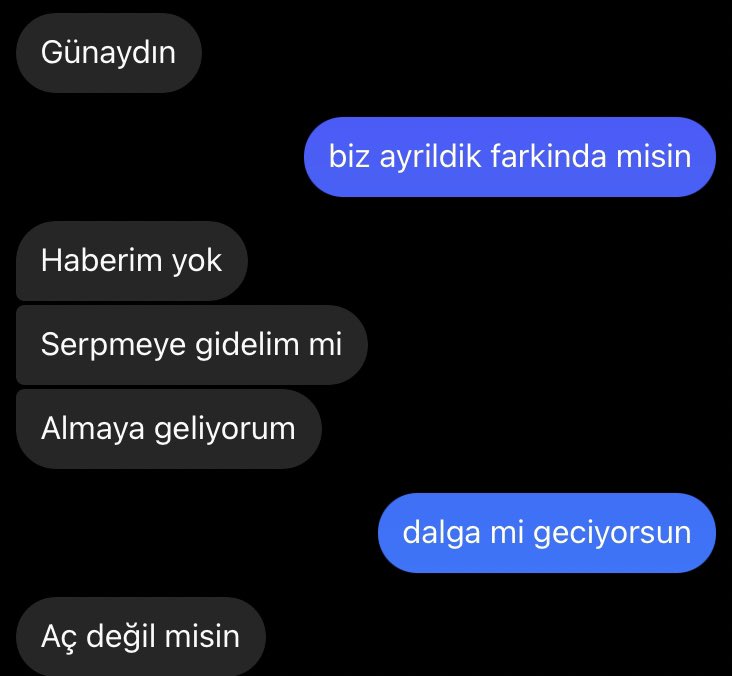 Aç değil misin