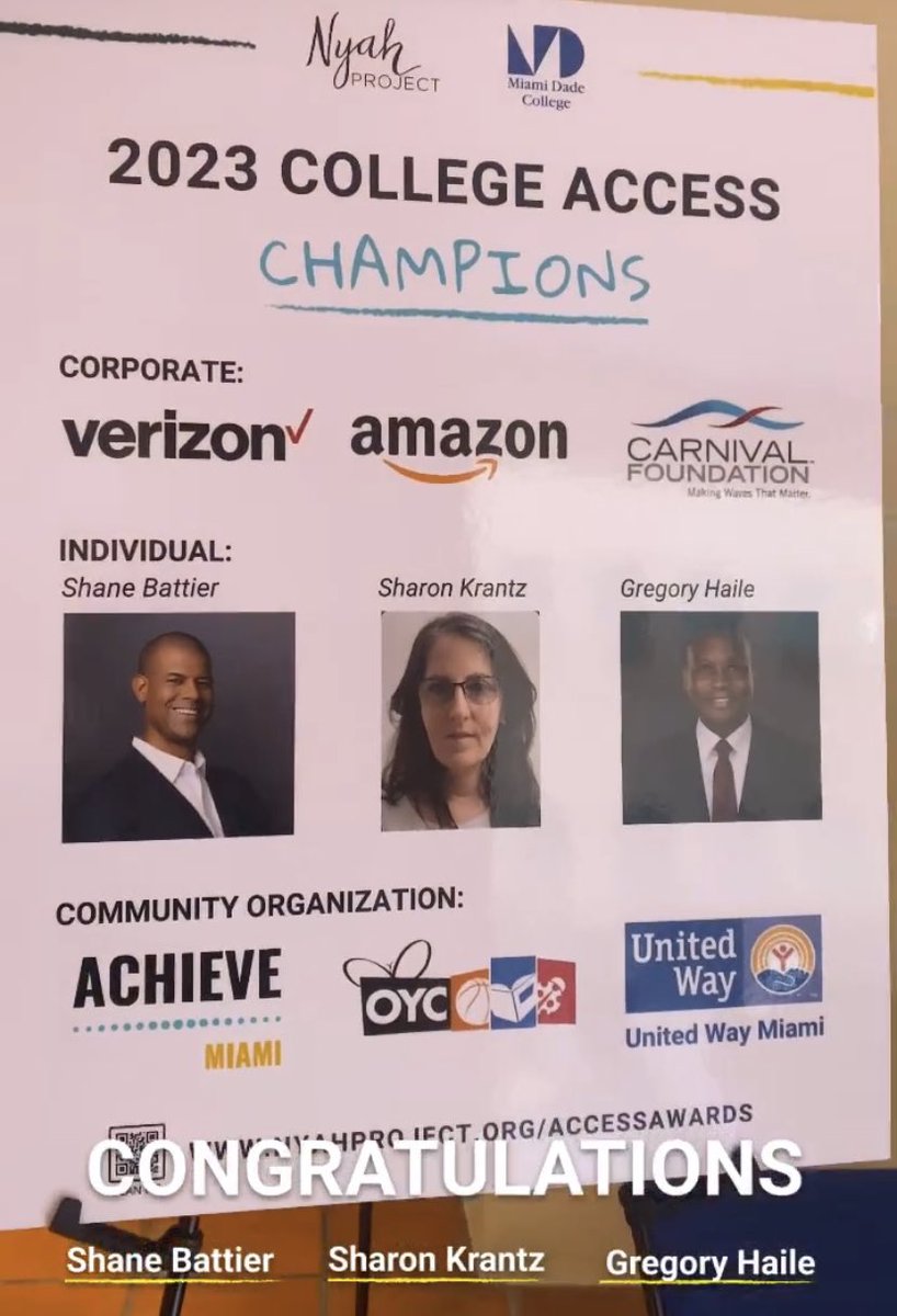 StdtSvcsMDCPS's tweet photo. Congratulations to our very own @SKrantz21 on receiving one of the 2023 College Access Champion Awards from @NyahProject for her dedication and leadership of the @MDCPS College Access Program! @SuptDotres @LDIAZ_CAO @AlayonSally Click the link to see more https://t.co/G3GUXYaTQG https://t.co/rXQBi25ViO