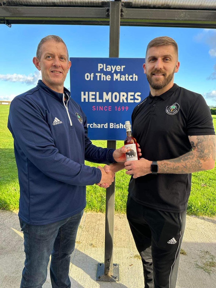 The <a href="/Helmores/">HelmoresCrediton</a> MOTM goes to Alan Woodcock, with another solid display in midfield! 🔥 💙🖤