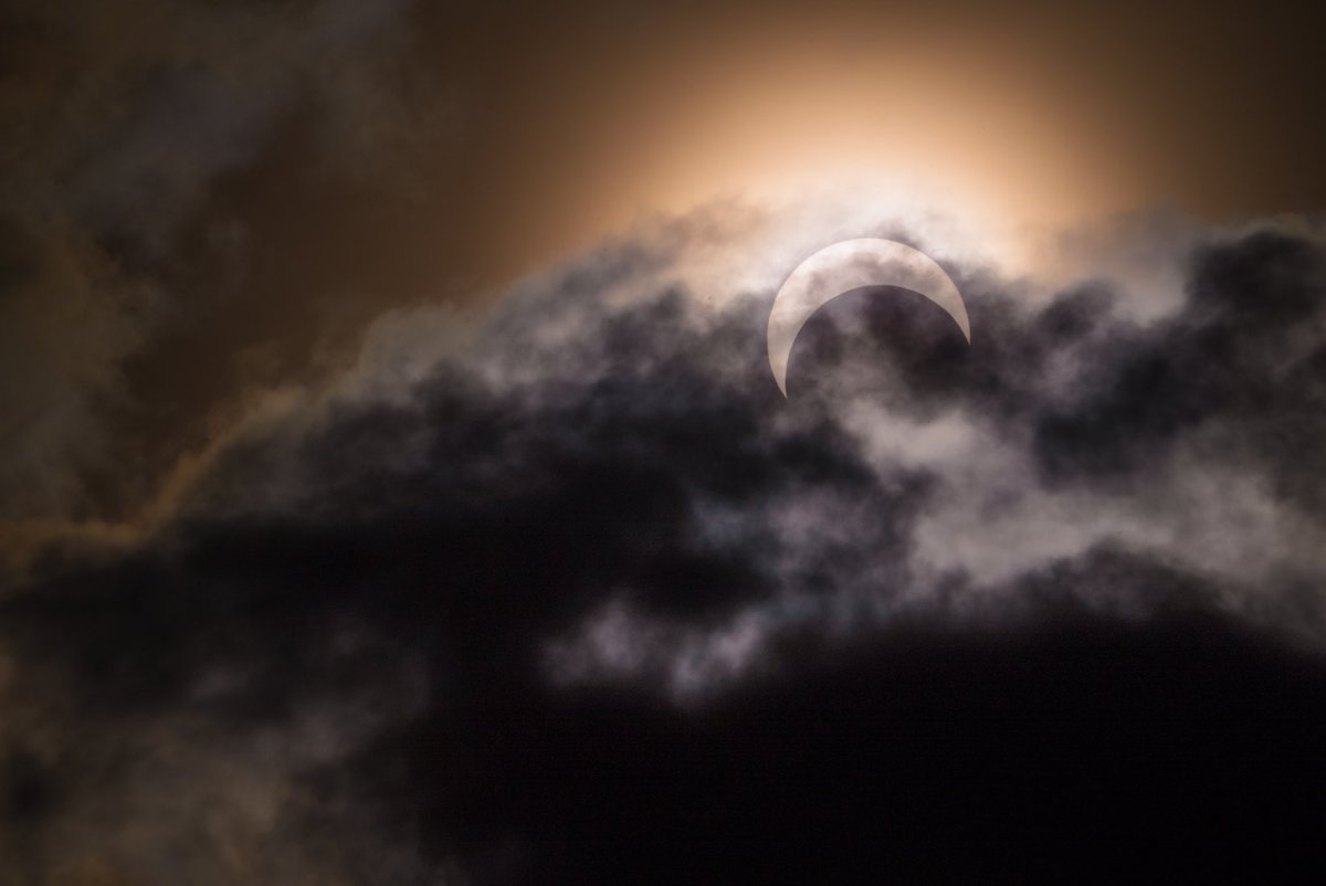 KennethLerose's tweet photo. Full frames or cropped? 

Todays Solar Eclipse in Seattle, Wa area. https://t.co/G8oHqoScoa