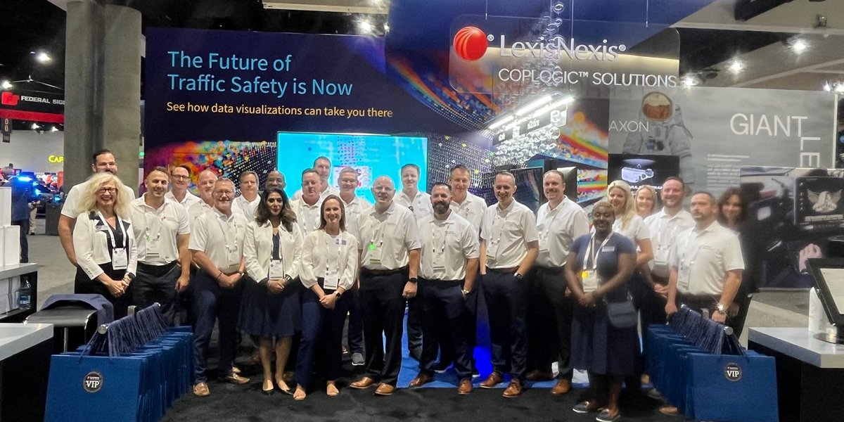 LexisNexisRisk's tweet image. Attending #IACP2023? Cruise to LexisNexis Coplogic booth #2711 to see how data visualizations can help make our roads safer and help you reach your Vision Zero goals.  splr.io/60179Qi35 
#LexisNexisCoplogic