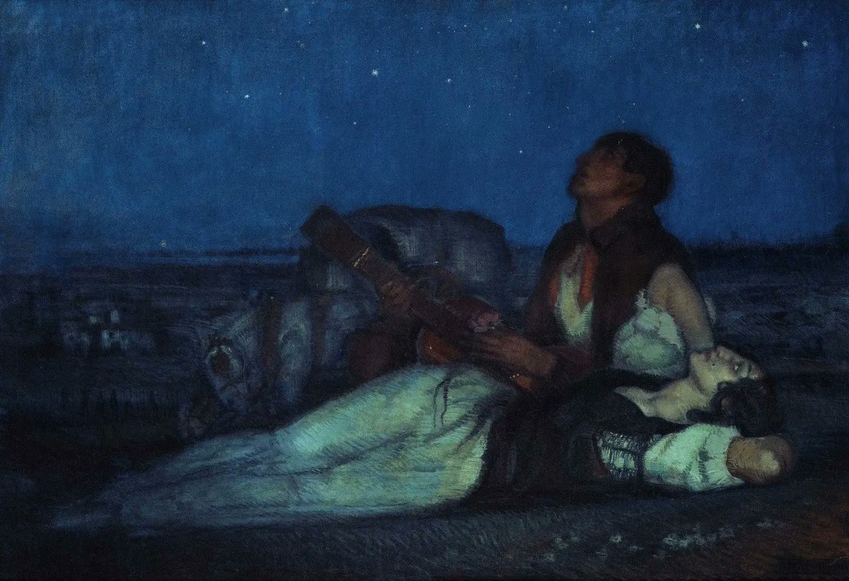 Under the Stars by Federico Beltrán-Masses (1915)

#Art #Traditionalart #Painting #OilPainting #Beautiful #European #Spain #SpanishCulture #EuropeanCulture #Study
#Portrait #Symbolism