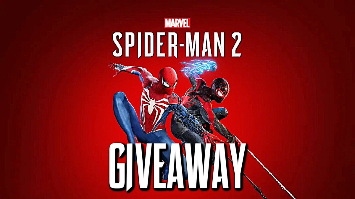 Spiderman 2 PS5 Giveaway
Like And Follow 
Retweet
Winners will be announced on launch day 
#SpiderMan2PS5 #SpiderMan #SpiderManPS5 #SpiderMan2 #leakedviralvideo #Leaks #leak #LEAKED