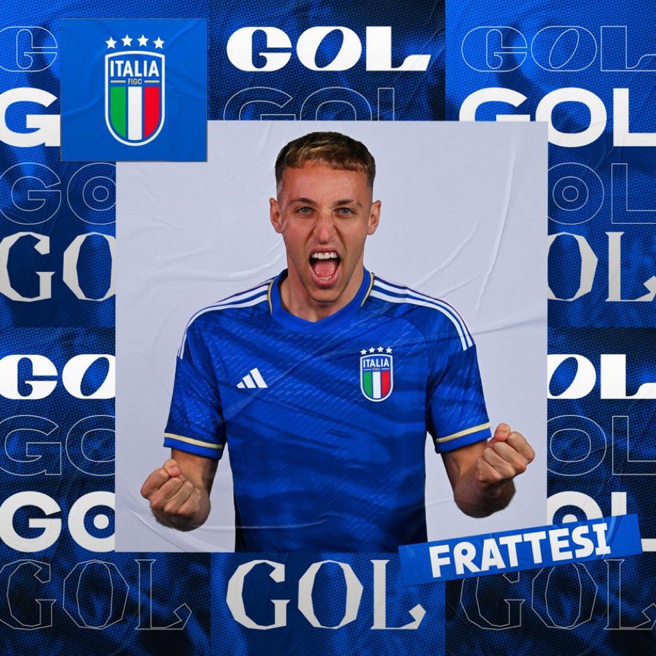 Azzurri's tweet photo. ⏱️93'
⚽️ GOOOL! #FRATTESI!!!
🇮🇹🇲🇹 #ItaliaMalta 4️⃣-0⃣

#EURO2024
#Nazionale #Azzurri #VivoAzzurro https://t.co/uwqFCgBOkV