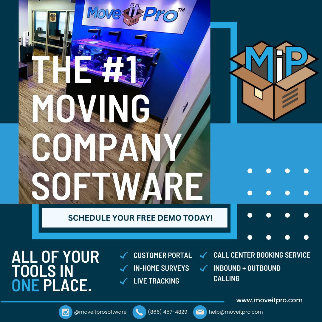 MoveitPro's tweet image. From estimates to customer satisfaction, MoveitPro covers it all. Elevate your moving company with our all-in-one solution! 📊💼 #AllInOneSolution #CRMForMovers