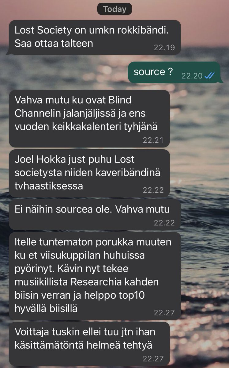 my brother who is very into UMK has predicted that lost society is the rock band in umk24

(past artists he has predicted correctly: cyan kicks, bess, the rasmus, younghearted, olivera, benjamin, robin, lxandra, kuumaa)