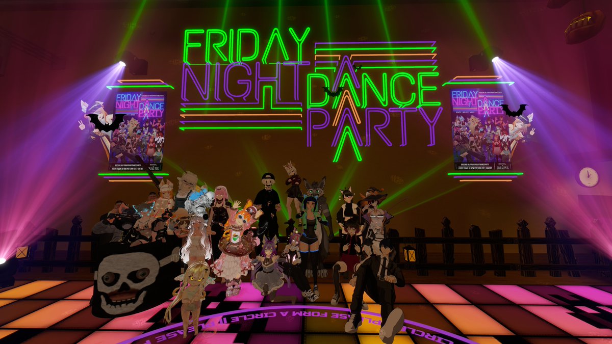 FNDP_VRC's tweet image. Come join us every Friday at 8PM EST until 1AM!

Halloween themed dancefloor through October!
 
#fndp #fridaynightdanceparty #vrchat @vrpug