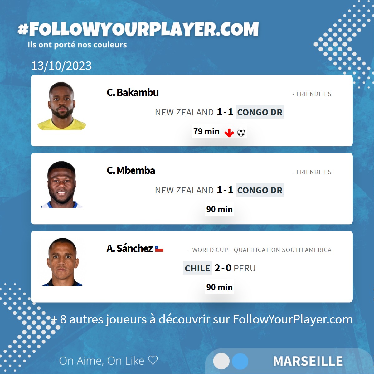 FollowYouPlayer's tweet photo. #MARSEILLE π΅βͺοΈ
π«π· Ils ont portΓ© nos couleurs π₯
#OM #TeamOM
#Followyourplayer(s)
#Ligue1 #Ligue1UberEats #football #sport
π«π· On Aime, On Like β‘ https://t.co/qcliXnzpuL