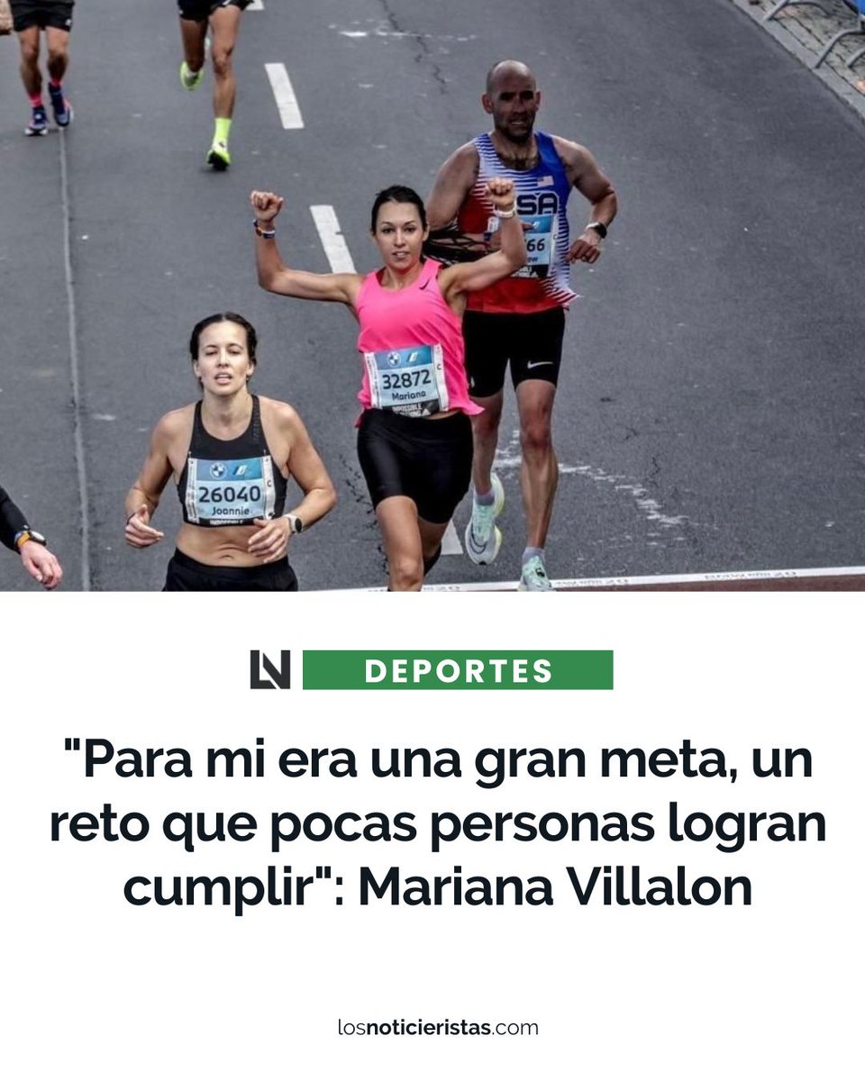 noticieristas's tweet image. #Deportes 🏃🏻‍♀️ | La #culiacanense Mariana Villalon se convirtio en la primera mujer #sinaloense en finalizar en menos de tres horas el Maratón de Chicago 2023, una de las carreras más importantes en el mundo 🌎.