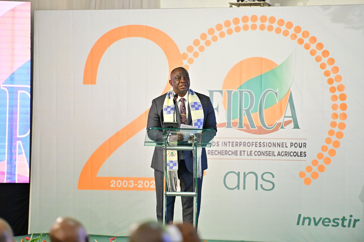 Ivoiren225's tweet photo. Le @fircaOfficiel dans sa Recherche appliquée, formation et recherche de technologie pour favoriser et accroître la productivité des agriculteurs (FIRCA)  permet à travers ses innovations de toucher plus d’un million d’agriculteurs.   
#Firca20ans https://t.co/jX7coGLZbn