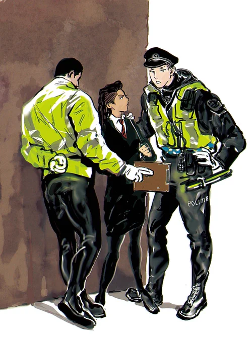 这边的警服很帅气咧～  深リョ沢  명헌 태섭 우성