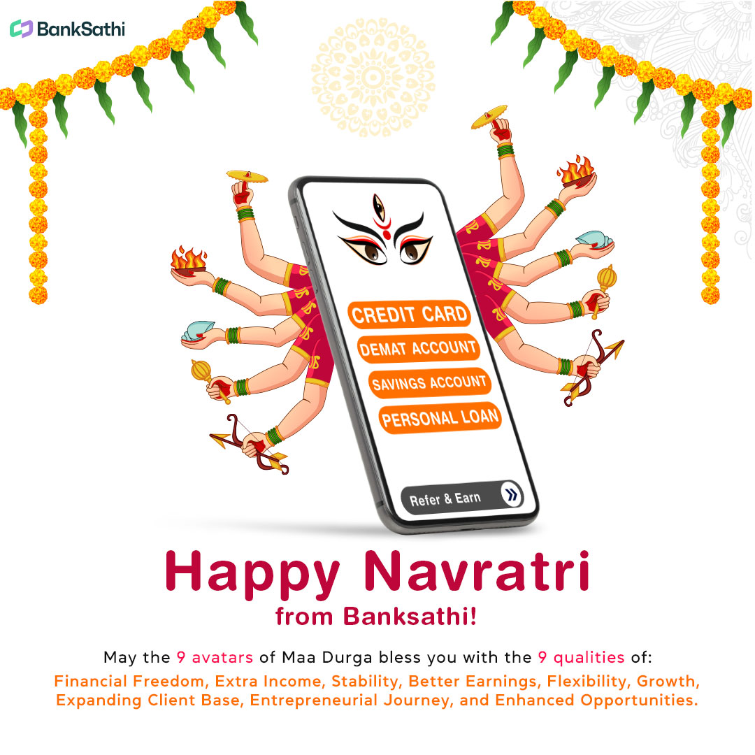 banksathi1's tweet photo. Embrace Financial Freedom, Extra Income, and More this Navratri with BankSathi🕉️

🌟 Let us be your guide on this journey.

#HappyNavratri #happynavratri2023  #navratrispecial #Navaratri #garba #dandiya #banksathi https://t.co/oB1InmIx2m