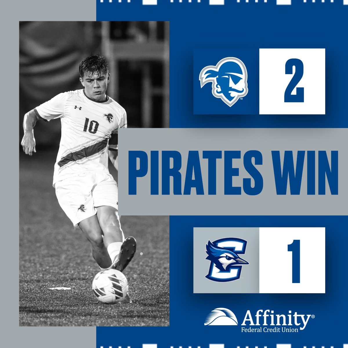 SHUMSOC's tweet photo. 𝐏𝐈𝐑𝐀𝐓𝐄𝐒 𝐖𝐈𝐍!!!

Tomas Nunez's wonder strike in the 57th minute proves to be the game-winner as we pick up three HUGE points in the BIG EAST standings!

#HALLin🔵⚪ | @AffinityFCU https://t.co/dXYQH27kjQ
