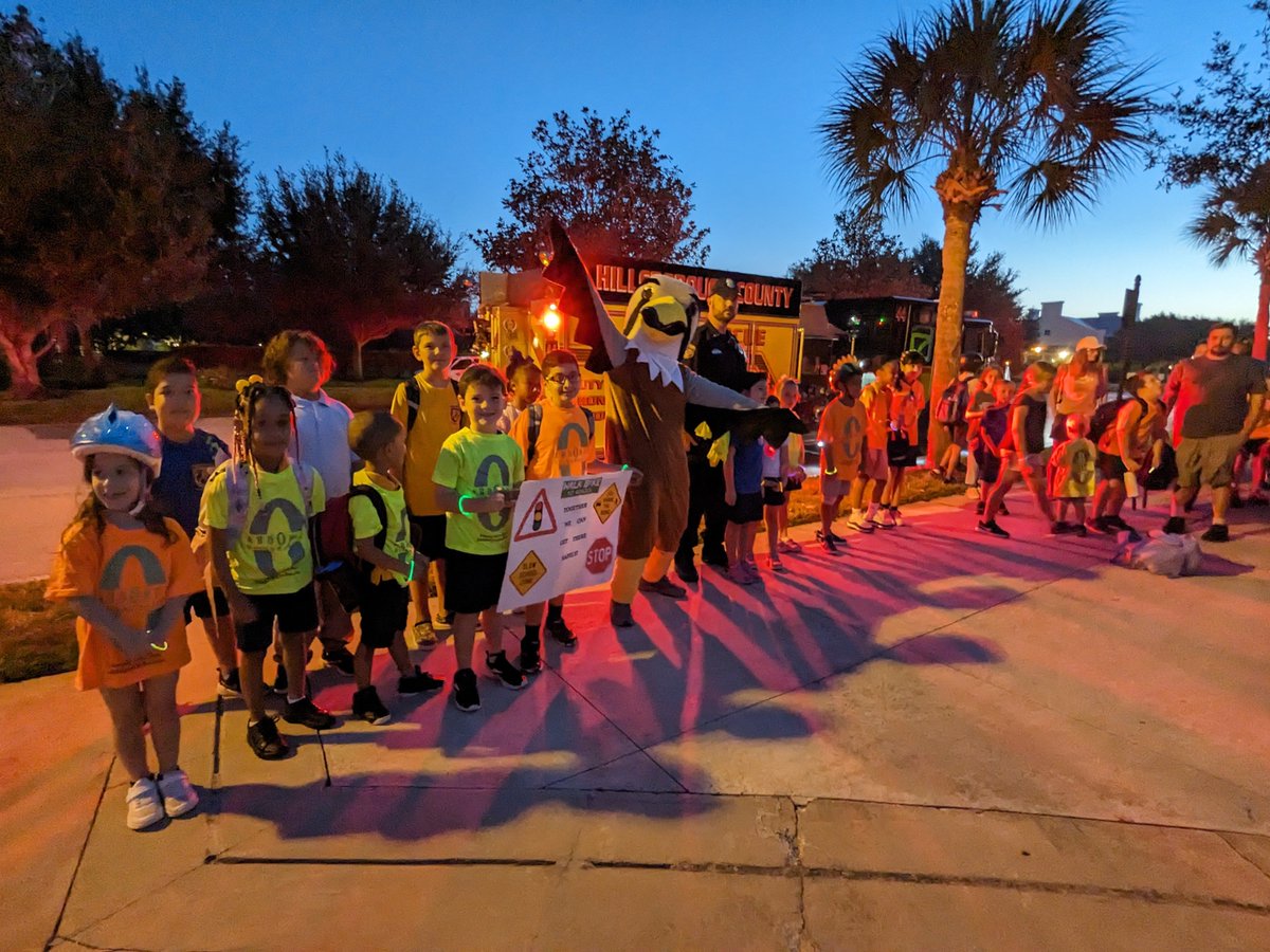 Excited about our new partnership with Fishhawk Creek Elementary School. Check out their amazing National Walk/Bike to School Day event!