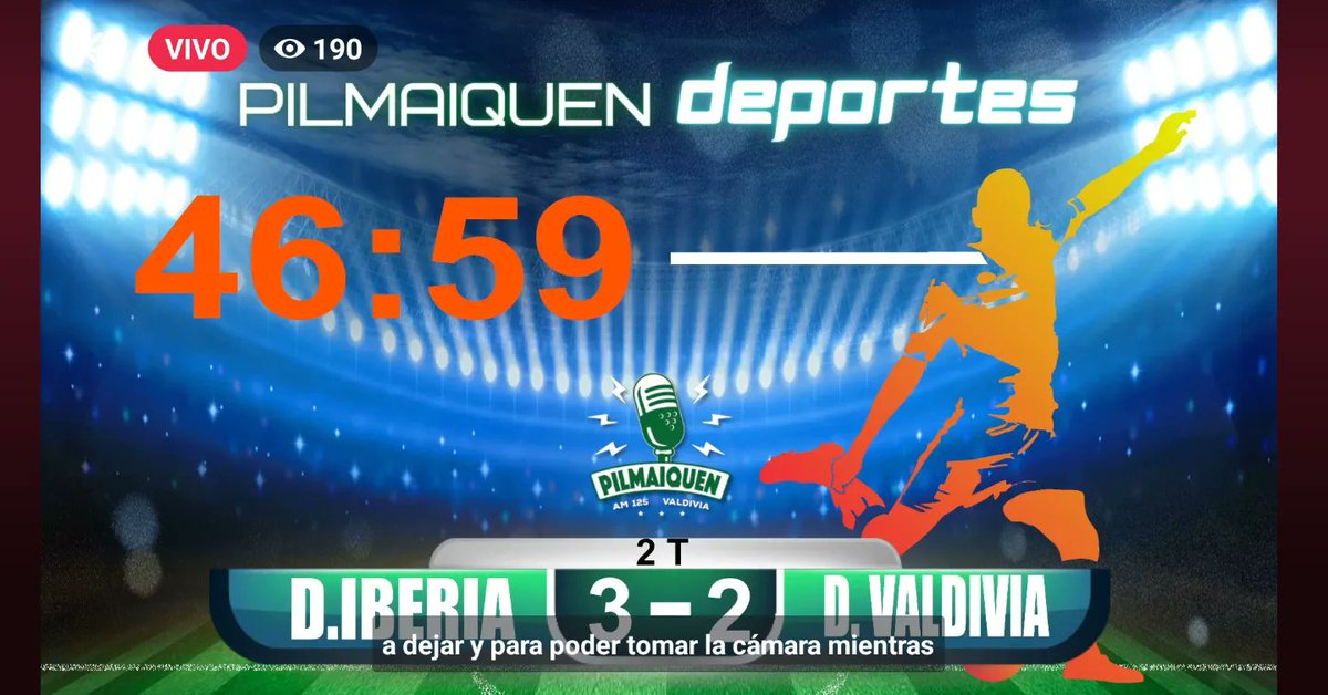 informavaldivia's tweet photo. Una lastima. Pierde de visita Deportes Valdivia 3-2 frente a Iberia y desciende a la Tercera División del Fútbol Chileno. Hinchas se lamentan. ¿Qué se debe cambiar?
#deportes #deportesvaldivia #eltorreon #elinformadorvaldiviano #valdiviacl https://t.co/tcYPsY6usX