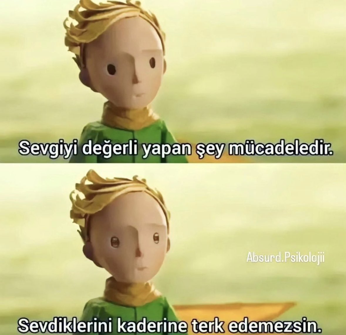 “Sevgiyi değerli yapan şey mücadeledir. Sevdiklerini kaderine terk edemezsin..”