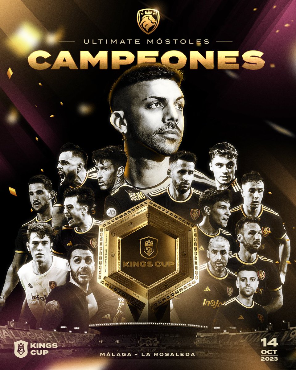 KingsLeague's tweet photo. 🦁 CAMPEONES 🦁

🏅 El camino ha sido duro, pero @UltMostoles es campeón de copa.

#KingsCup https://t.co/sBkWqXXndH