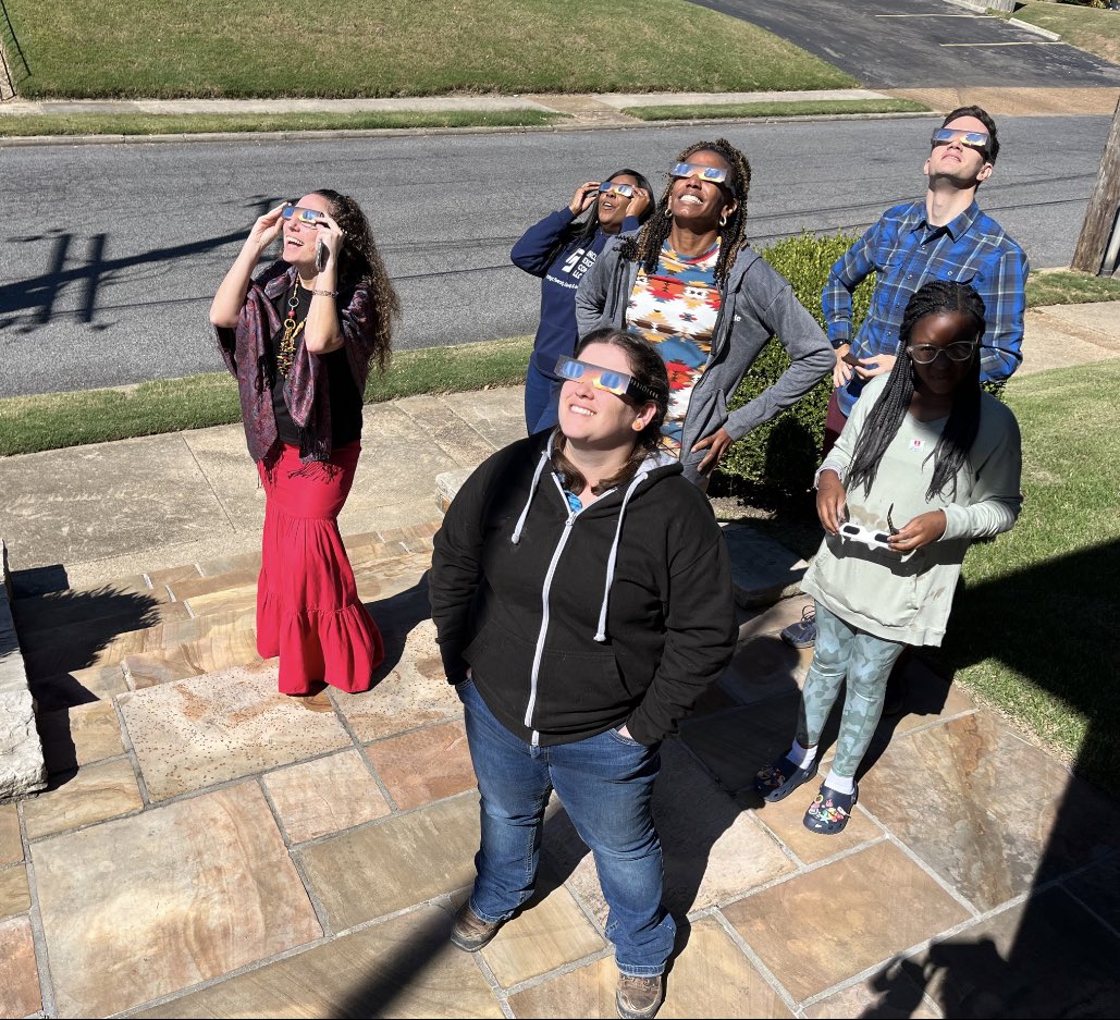 MJMcConner's tweet photo. Just a typical day of nerding out with my GiVE 365 Memphis A-Team Fam. 
#Eclipse https://t.co/CKOrL2YpUR