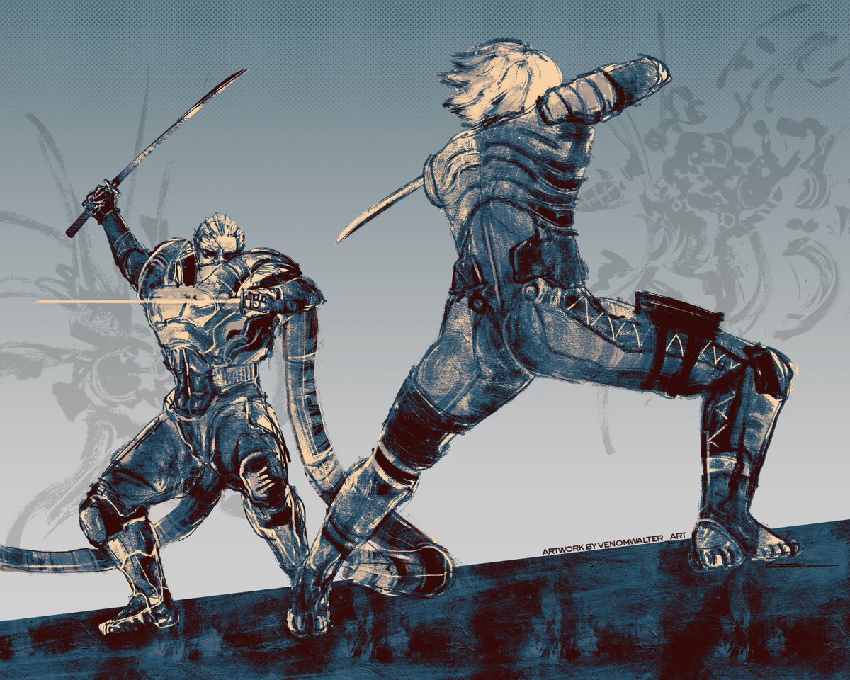 ❗️#SideOpstober Day 5: Combat❗️
Raiden deserves more arts to be honest. 

#MetalGearSolid #mgs2 #MGS #illustration #illustrationart #digitalart #shinkawa #fanart #digitaldrawing #artwork 
<a href="/MGSCON/">Memes, Genes, & Snakes : A Metal Gear Fan Con</a> <a href="/quintonflynn/">Quinton Flynn</a>