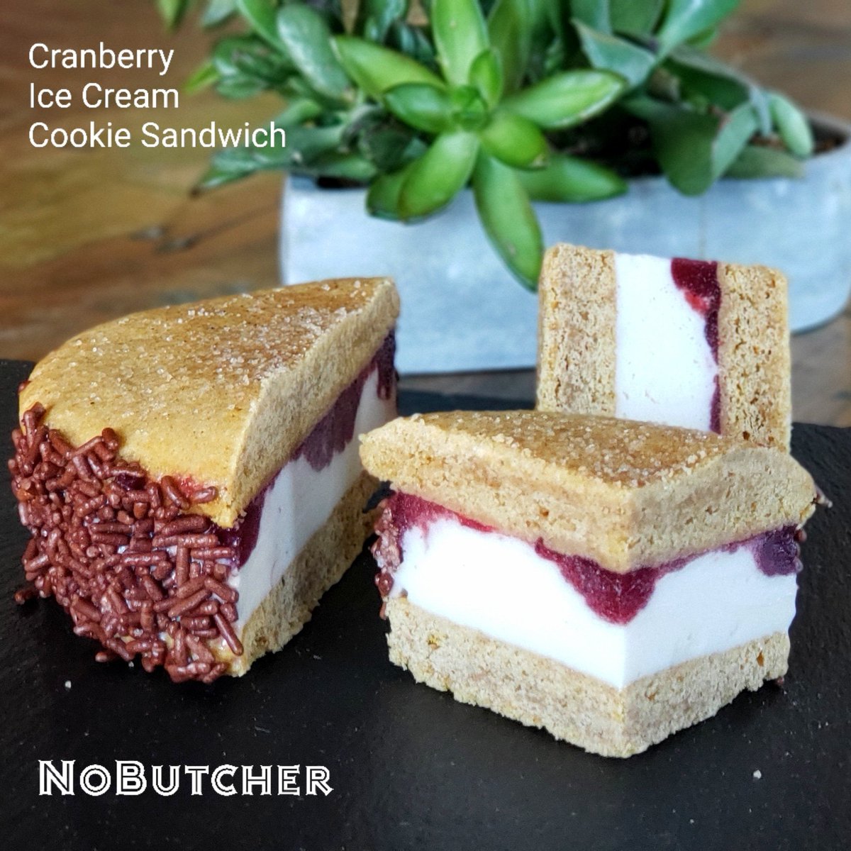 nobutcher_com's tweet photo. Our seasonal ice cream cookie sandwich is back!
🎃  Pumpkin Snickerdoodle Cookies
🎃  Vanilla Ice Cream (oat based)
🎃 Cranberry 
🎃  Rolled in Chocolate Sprinkles https://t.co/xNCul1dRNL