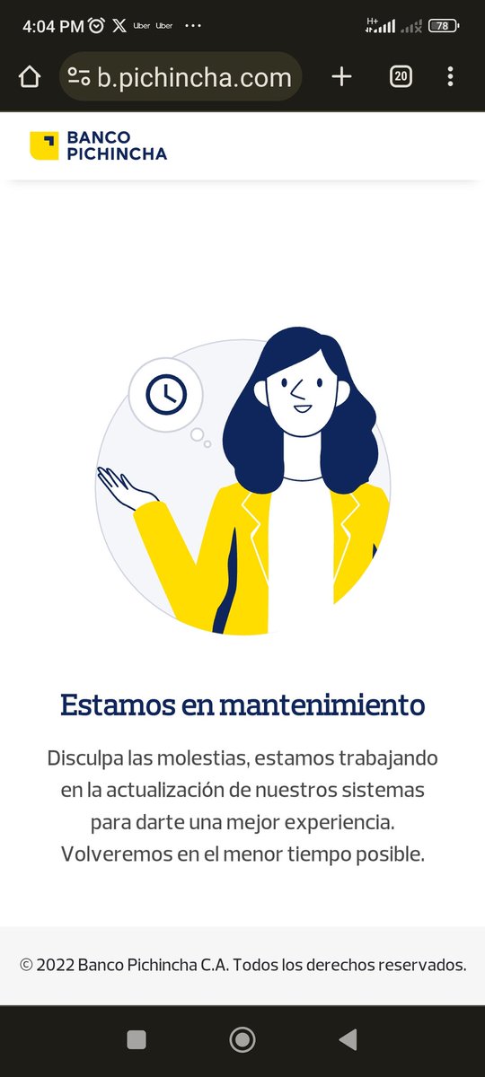 tomaspazmino's tweet photo. A cada rato los clientes tenemos que "comprender" la ineptitud del @BancoPichincha @superbancosEC https://t.co/dqgnVWNGVY