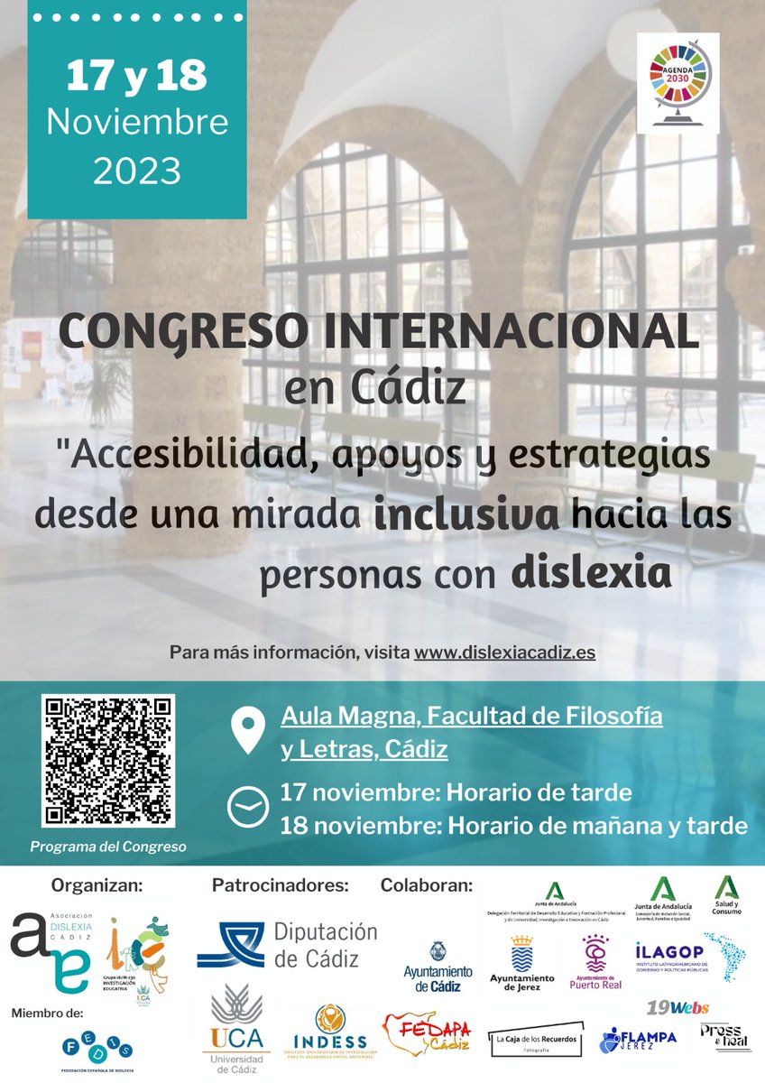 Sabemos el maravilloso trabajo que realizan Docentes, PT, AL y Orientadores en las aulas y por esto hemos creado un espacio específico para que podáis compartir vuestras experiencias en el CONGRESO INTERNACIONAL en Cádiz y presentar propuestas de comunicación relacionadas.