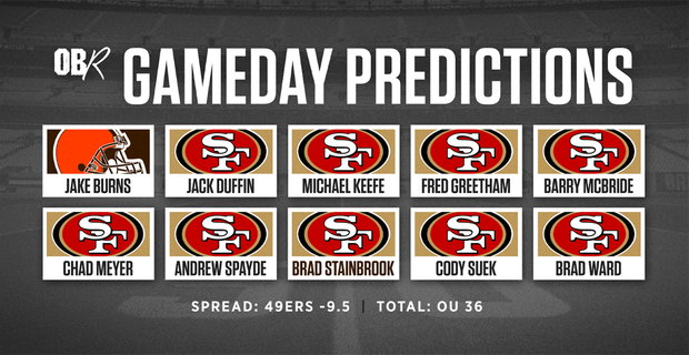 StainbrookNFL's tweet photo. #Browns vs #49ers @TheOBR Predictions: https://t.co/c5GkZgG8Y7