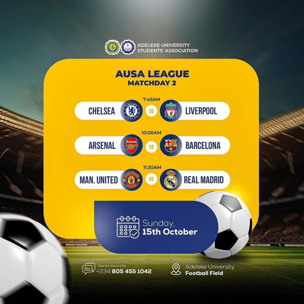 ausa_connect's tweet photo. BACK, BIGGER &amp; BETTER⚽️🧏🏾 https://t.co/dRYFwn57Gl