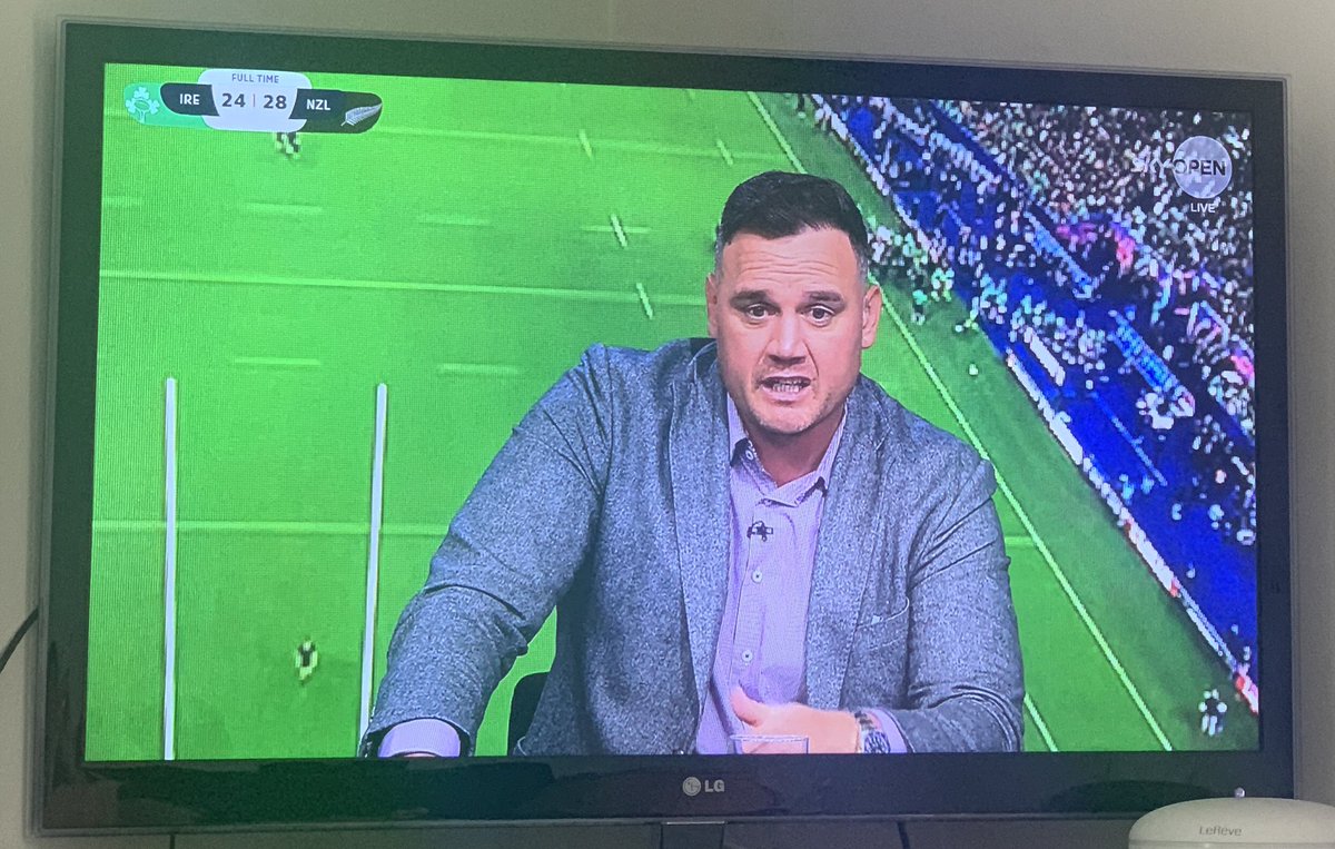 ringoslover21's tweet photo. .@izzy_dagg looks as emotionally exhausted as the rest of Aotearoa feels after that #NZLvIRE #RWC2023 match. 😅🏉 Both the @AllBlacks and @IrishRugby put us all through the collective ringer with that incredible show of #rugby. #RugbyWorldCup #NewZealand 🏉 https://t.co/0Zhk2NcUxh