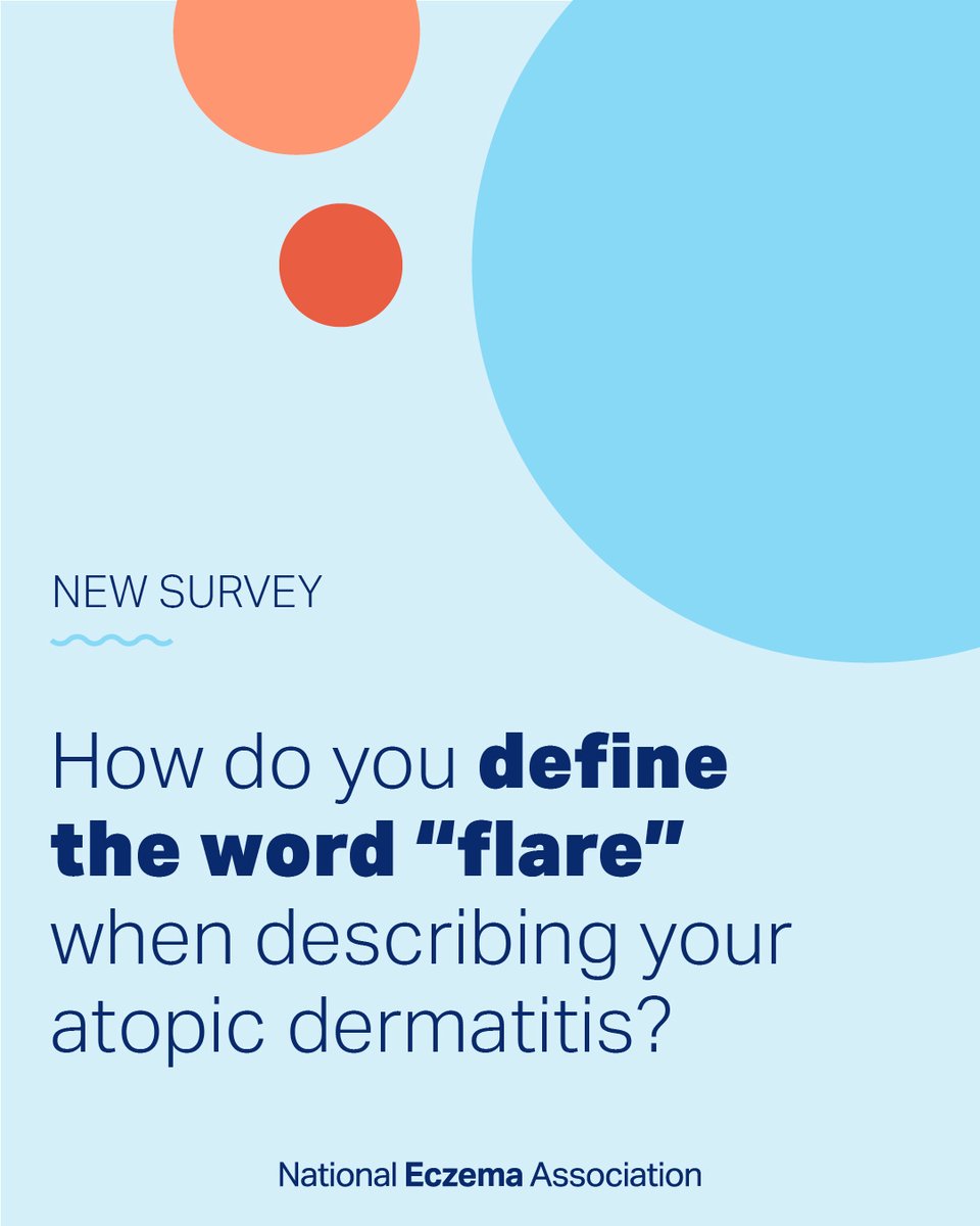 nationaleczema's tweet photo. Did you know that there is no current agreement on how to define an atopic dermatitis flare?
Help us get a step closer to defining atopic dermatitis flare by taking our survey: https://t.co/O5LcX39Ioq
#NEAresearch #NEAsurveys #eczema #dermtwitter #eczemaflare https://t.co/hAojDHGDdk